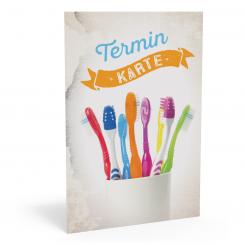 Terminkarte "Zahnbürsten" 