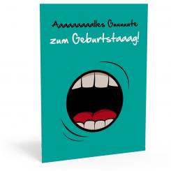 Geburtstags-Postkarte "Aaaaaalles" 