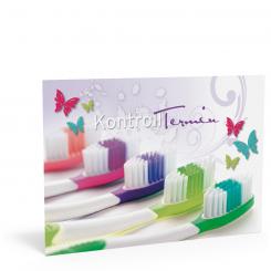 Kontrolltermin-Karte "Zahnbürsten" 