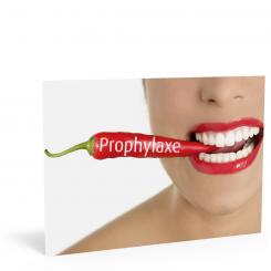 Prophylaxe-Karte "Pfefferoni" 