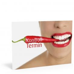 Kontrolltermin-Karte "Pfefferoni" 