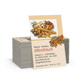 Geschäftskarte "Backwaren" 
