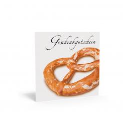 Geschenkgutschein "Brezel" ink. Kuvert 