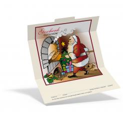Weihnachtsgutschen "Bäcker Santa" 