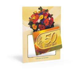 Treue-Cent "Blumenstrauß" 