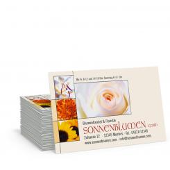 Visitenkarte "weiße Rose" 