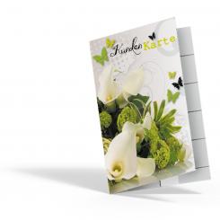 Kundenkarte "Fleurs vertes" 