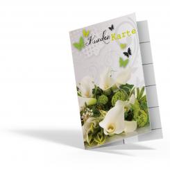 Kundenkarte "Fleurs vertes" 