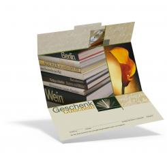 Geschenkgutschein "Bücherstapel" 