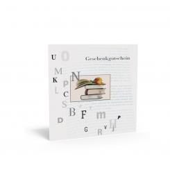 Geschenkgutschein "Lettern" inkl. Kuvert 