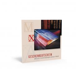Geschenkgutschein "Lesevergnügen" ink. Kuvert 