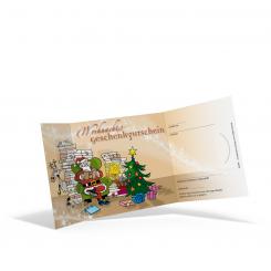 Geschenkgutschein Weihnachten "Santa's Books" 