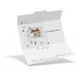 Geschenkgutschein "Lettern" 