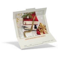 Geschenkgutschein Weihnachten "Bücher" 