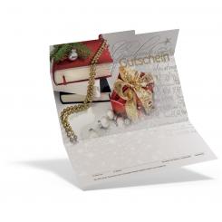 Geschenkgutschein Weihnachten "Buch" 