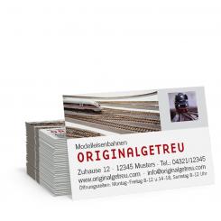 Geschäftskarte "Eisenbahn" 