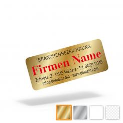 Schmucketiketten, Aufkleber 40,8 x 16 