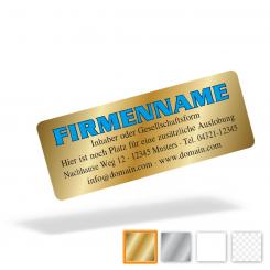 Schmucketiketten, Aufkleber 59,2 x 21,7 