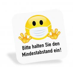Bodenaufkleber 50x50 cm - "Abstand halten" 