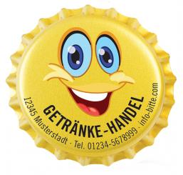 Folien-Aufkleber, Etiketten "Kronenkorken" 