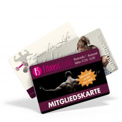 PVC-Mitgliedskarte - Rückseite schwarzer Aufdruck 