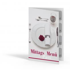 Mittags-Menü-Pass "Gedeck" 15 Stempelfelder 