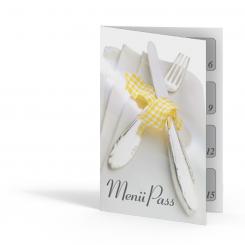 Menü-Pass 15 Stempelfelder 