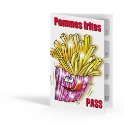 Pommes Frittes-Pass 12 Stempelfelder 