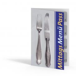 Mittagsmenü-Pass 15 Stempelfelder 