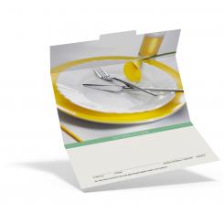 Geschenkgutschein "Gedeck gelb" 