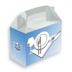 Lunch-Box mit Tragegriff (150x95x120 mm) 