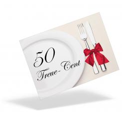 Treue-Geld "Mahlzeit" 50 Cent 