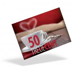Treue-Geld "Kaffee-Herz" 50 Cent 