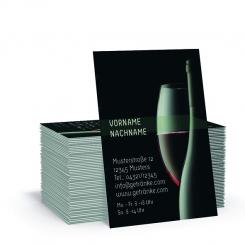 Geschäftskarte Rotwein 