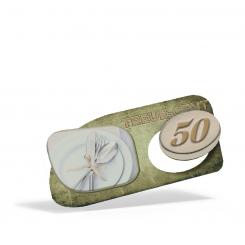 Treuebon "Teller" zum Ausbrechen - 50 Cent 