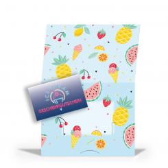 Geschenkgutschein Card'n Cover "Eis" Set 