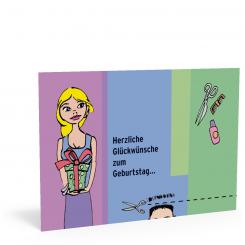 Geburtstags-Postkarte 
