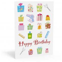 Geburtstags-Postkarte "Geschenke" 