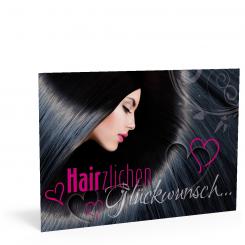 Geburtstags-Postkarte "Hairzlich" 