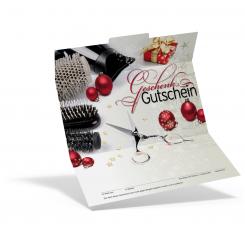 Geschenkgutschein Weihnachten "Friseur" 