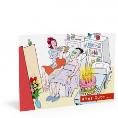 Geburtstagskarte "Torte" 