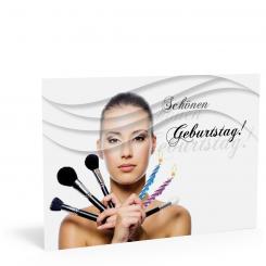 Geburtstags-Postkarte "Pinsel" 
