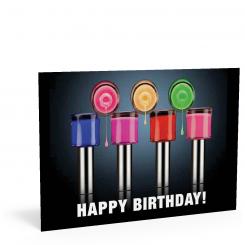 Geburtstags-Postkarte "Nagellack" 