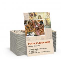 Geschäftskarte "Würste" 