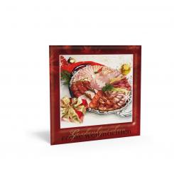 Geschenkgutschein Weihnachten "Weihnachts-Aufschnitt" inkl. Kuvert 