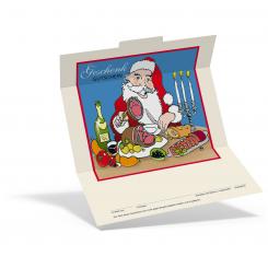 Geschenkgutschein Weihnachten "Santa Gourmet" 