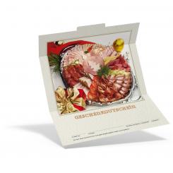 Geschenkgutschein Weihnachten "Weihnachts-Aufschnitt" 