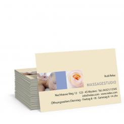 Geschäftskarte "Massage" 
