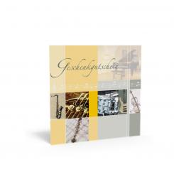 Geschenkgutschein "Instrumente" inkl. Kuvert 