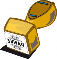 "Bonus" Stempel für Kundenkarten 